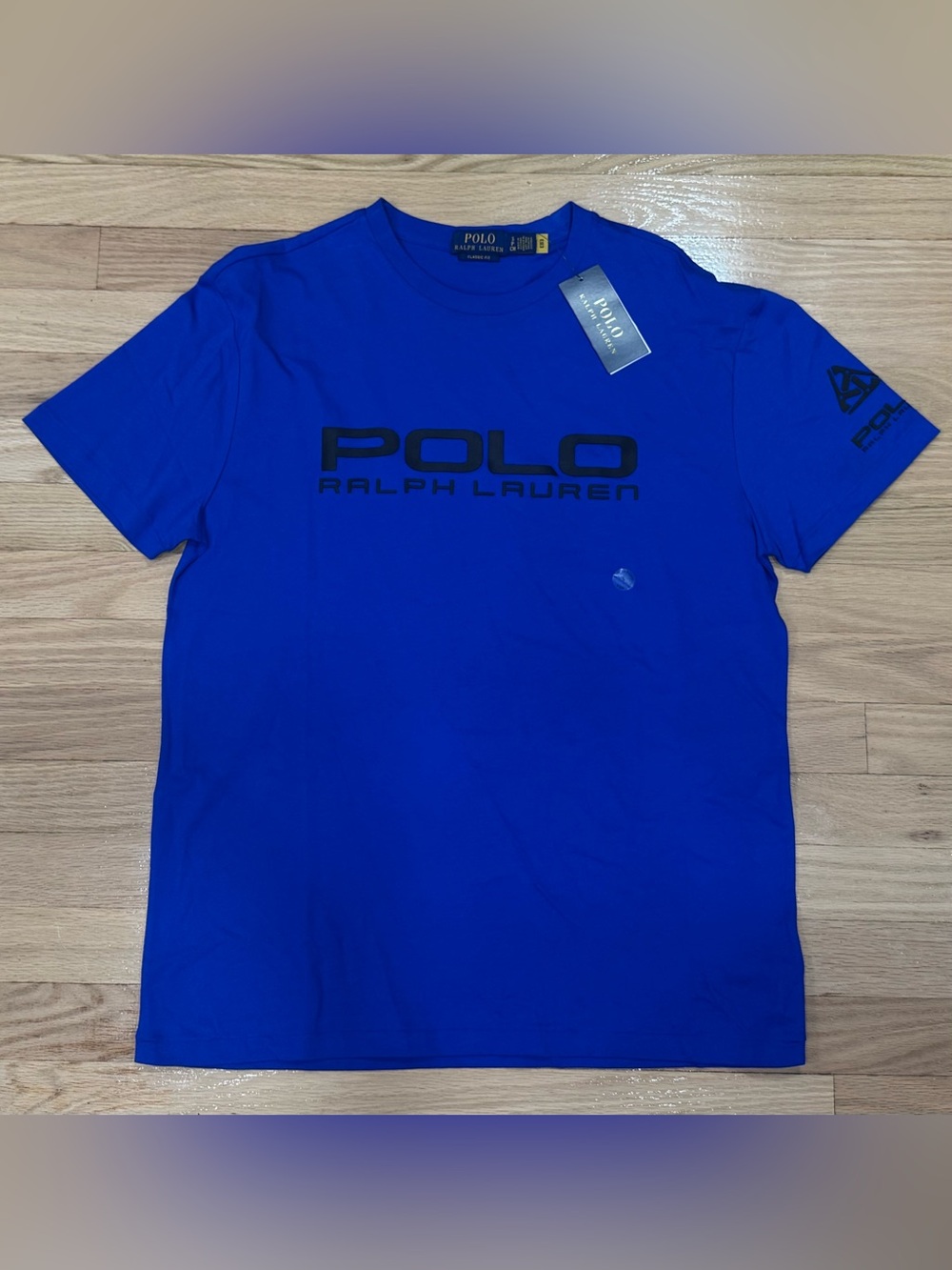 Polo Ralph Lauren Men’s Classic Fit Embossed Stitched Logo T-Shirt Blue NWT S